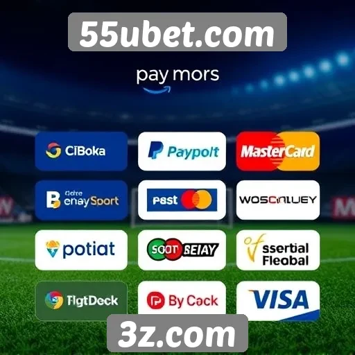 Métodos de pagamento oferecidos pelo 55ubet.com