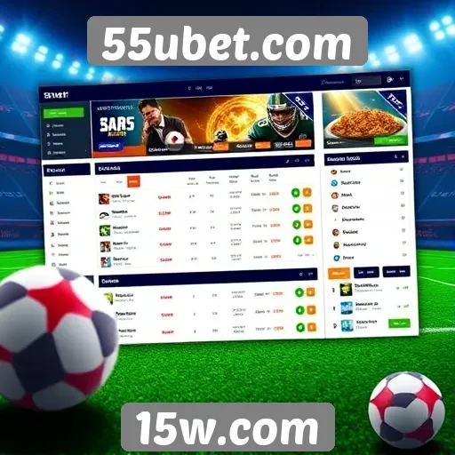 Análise da interface de usuário do 55ubet.com
